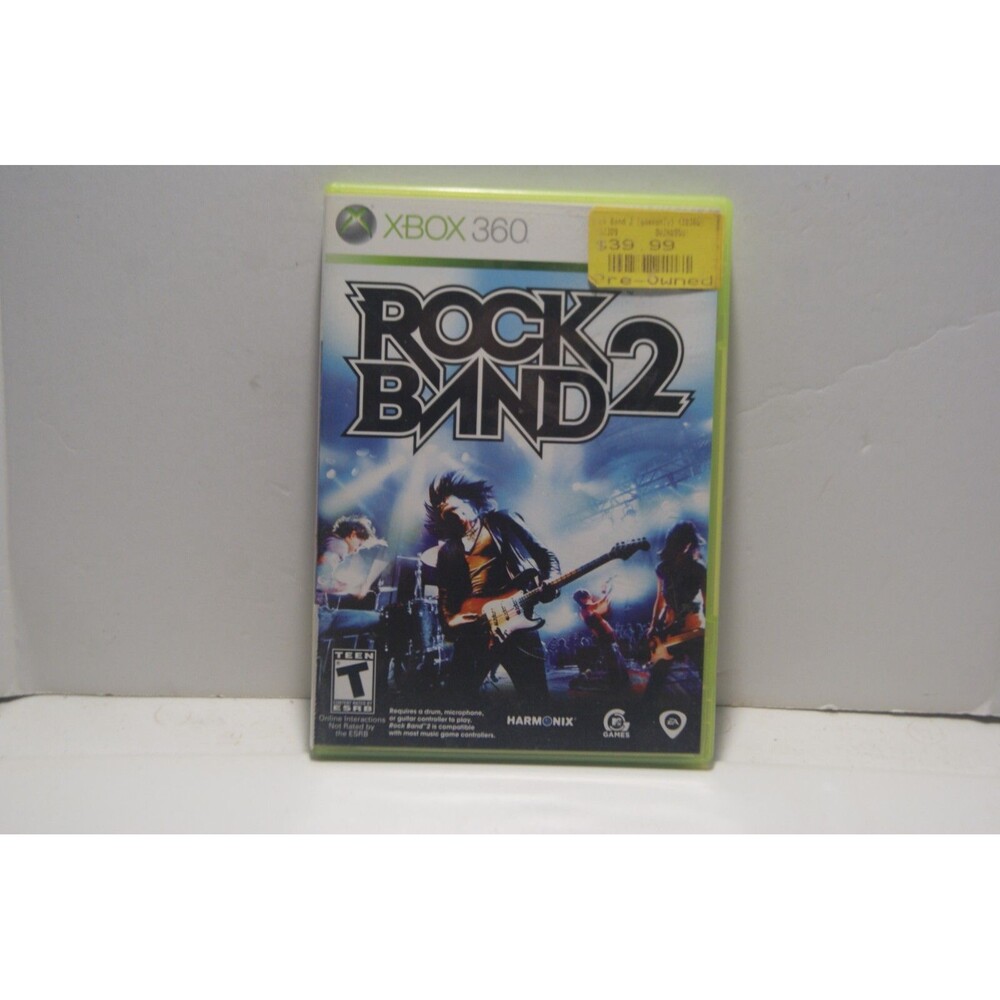 Rock Band 2 (Microsoft Xbox 360, 2008) CIB Complete w/ Manual Awesome Game